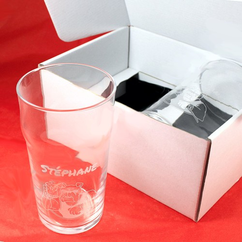 Coffret duo de verres à bière