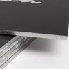 Plaque aluminium gravure blanche